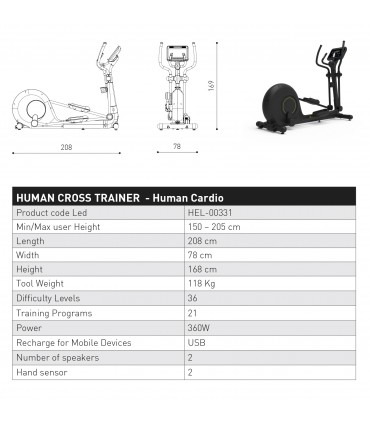 الپتیکال کانالی - CANALI HUMAN CROSS TRAINER